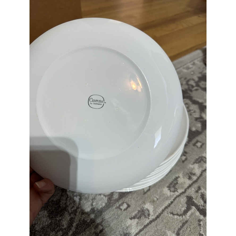 Vintage Centura by Corning‎ "White Coupe" Individual Salad Plate USA Circa: 1960
